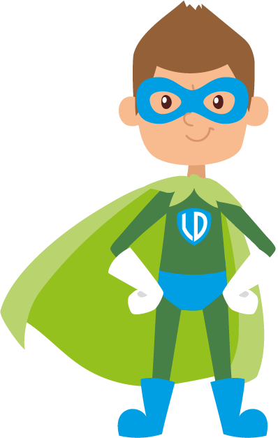Captain Logic - Kids Superhero Vector (398x627)