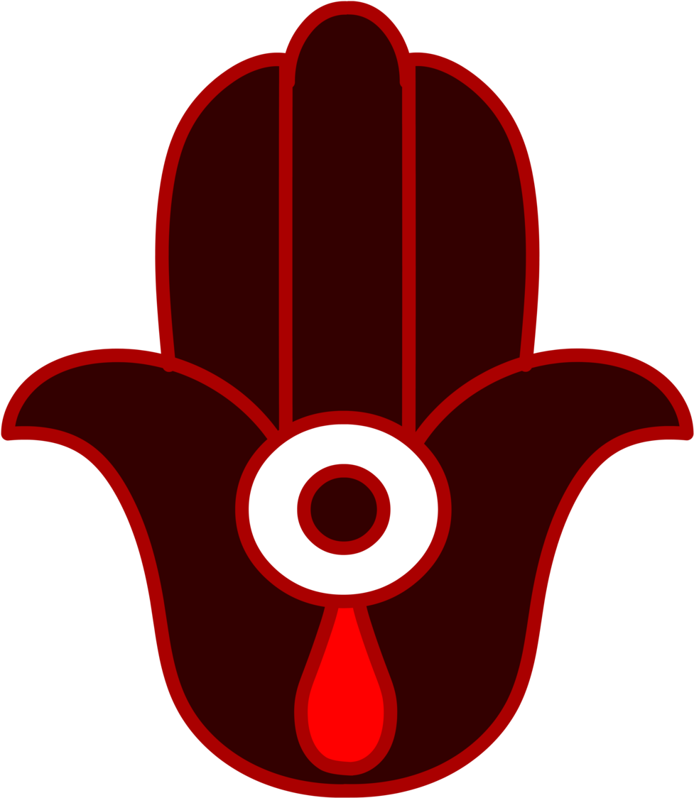 Hamsa Clip Art (1000x1143)