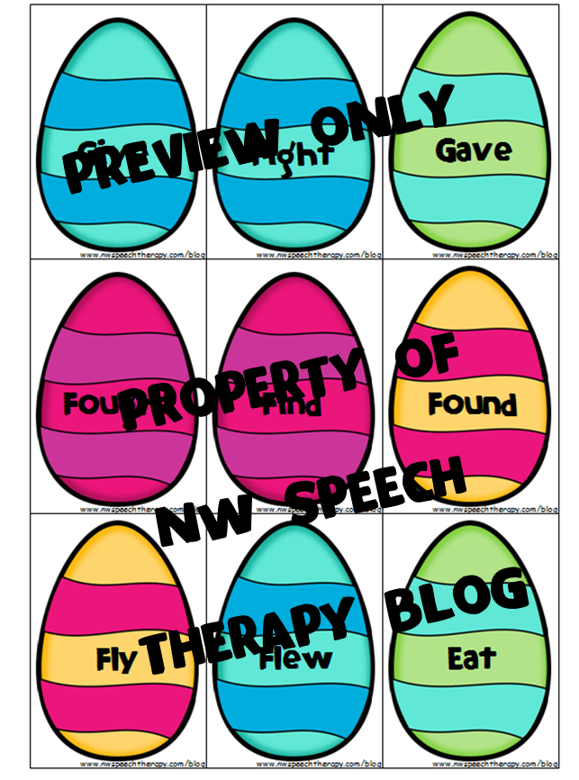 Easter Verbs Preview - Easter Verbs Preview (820x867)