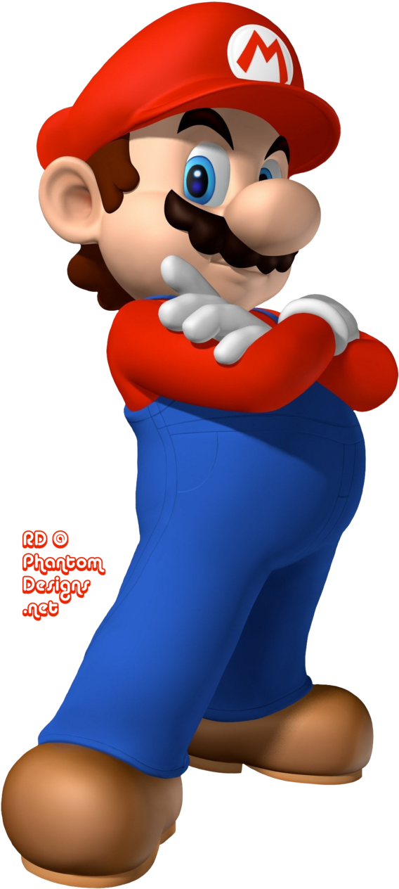 Mario Render By Retr0dud3 - Super Mario E Luigi (613x1302)