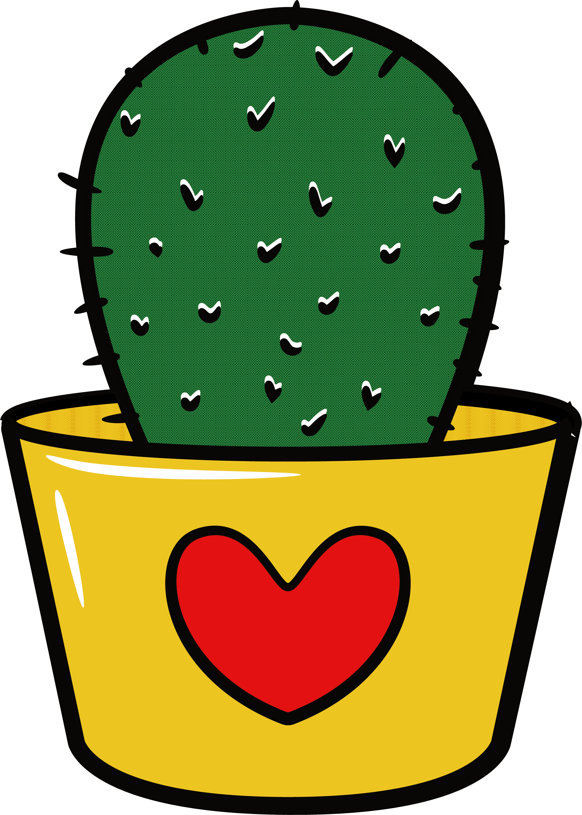 Cactaceae Euclidean Vector Flowerpot - Cactus (1954x2736)