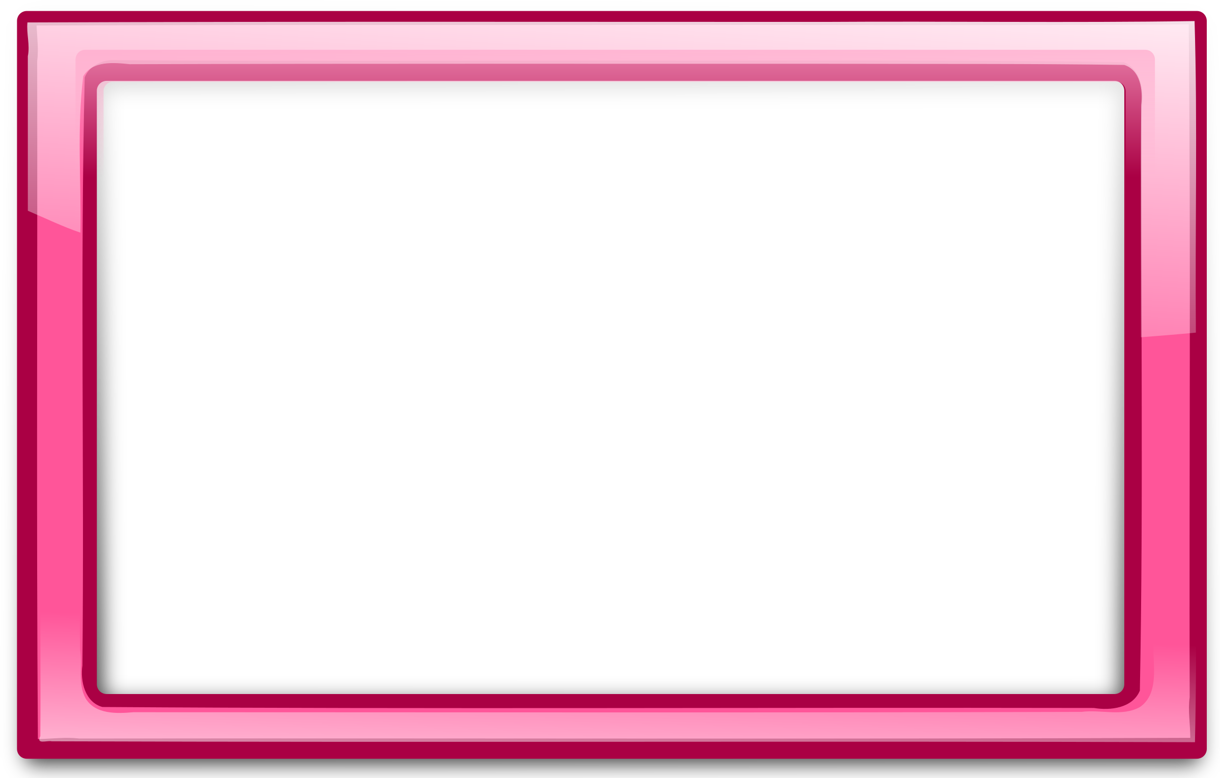Pink - Frame Pink Vector Png (2400x1556)
