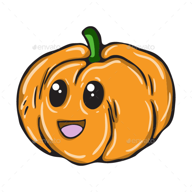 12 Cute Cartoon Vegetables Set - Vector Graphics (612x612)