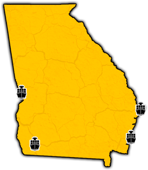 Georgia State Port Shipping Services - Map (421x369)
