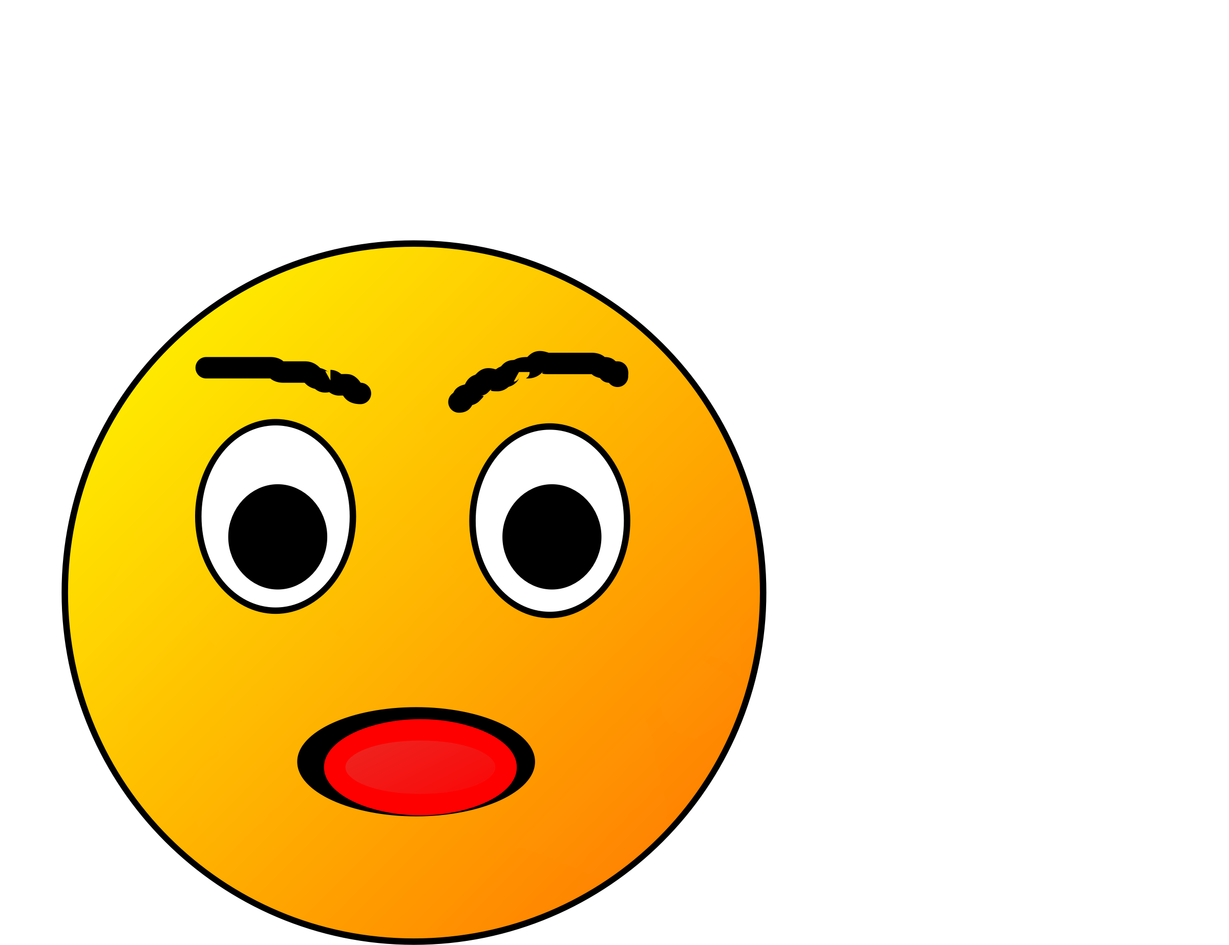 Stare Clipart Smile - Computer (2400x1846)