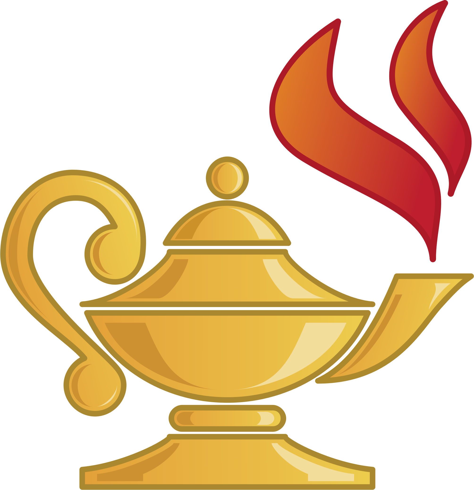 Lamps Clipart Academic - Lamp Of Knowledge Vector (2008x2075)