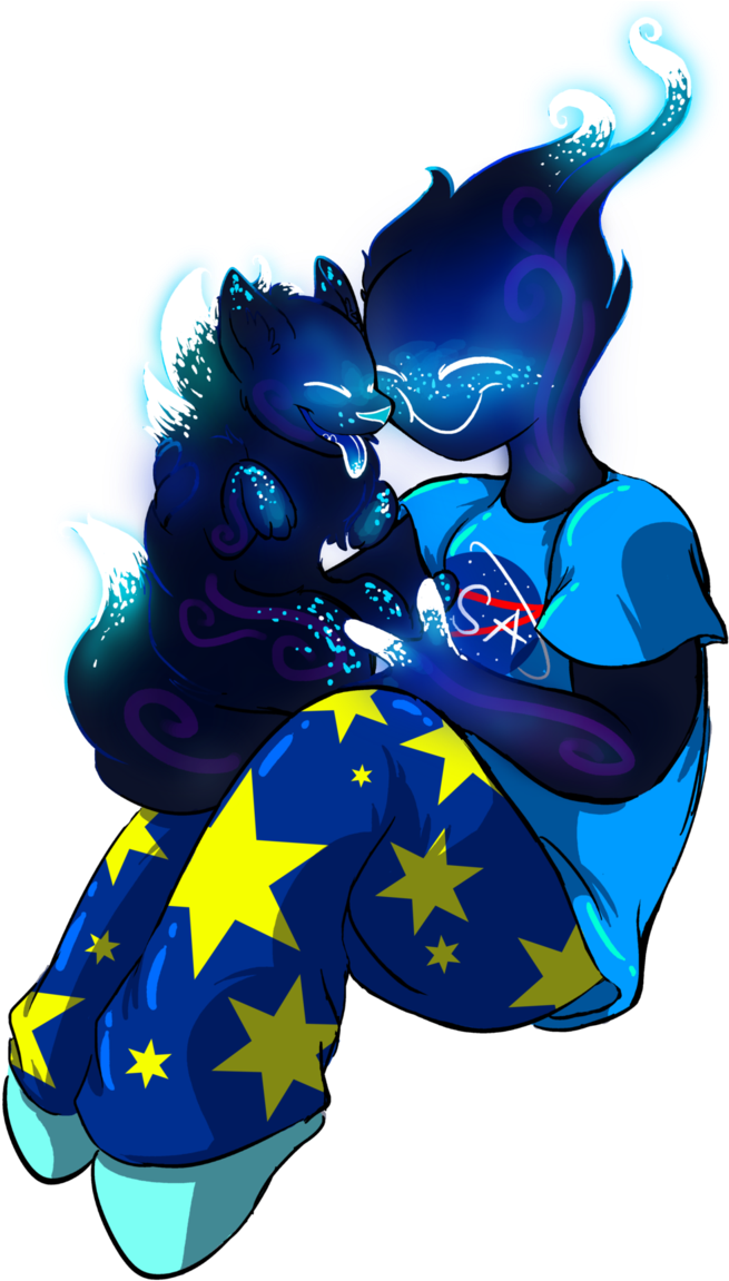 Space Dog By Cosmic-rust - Illustration (685x1165)