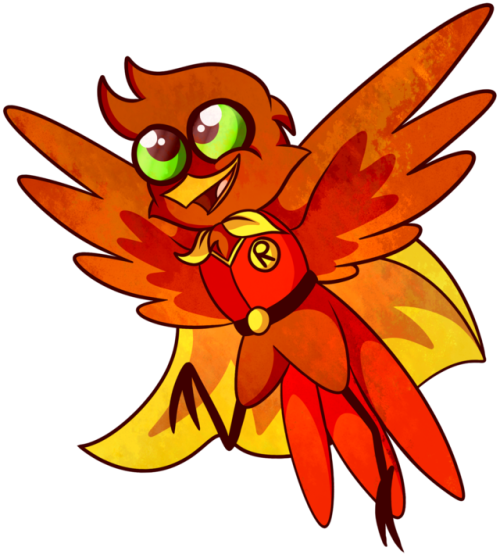 Robin Robin - Cartoon (500x558)