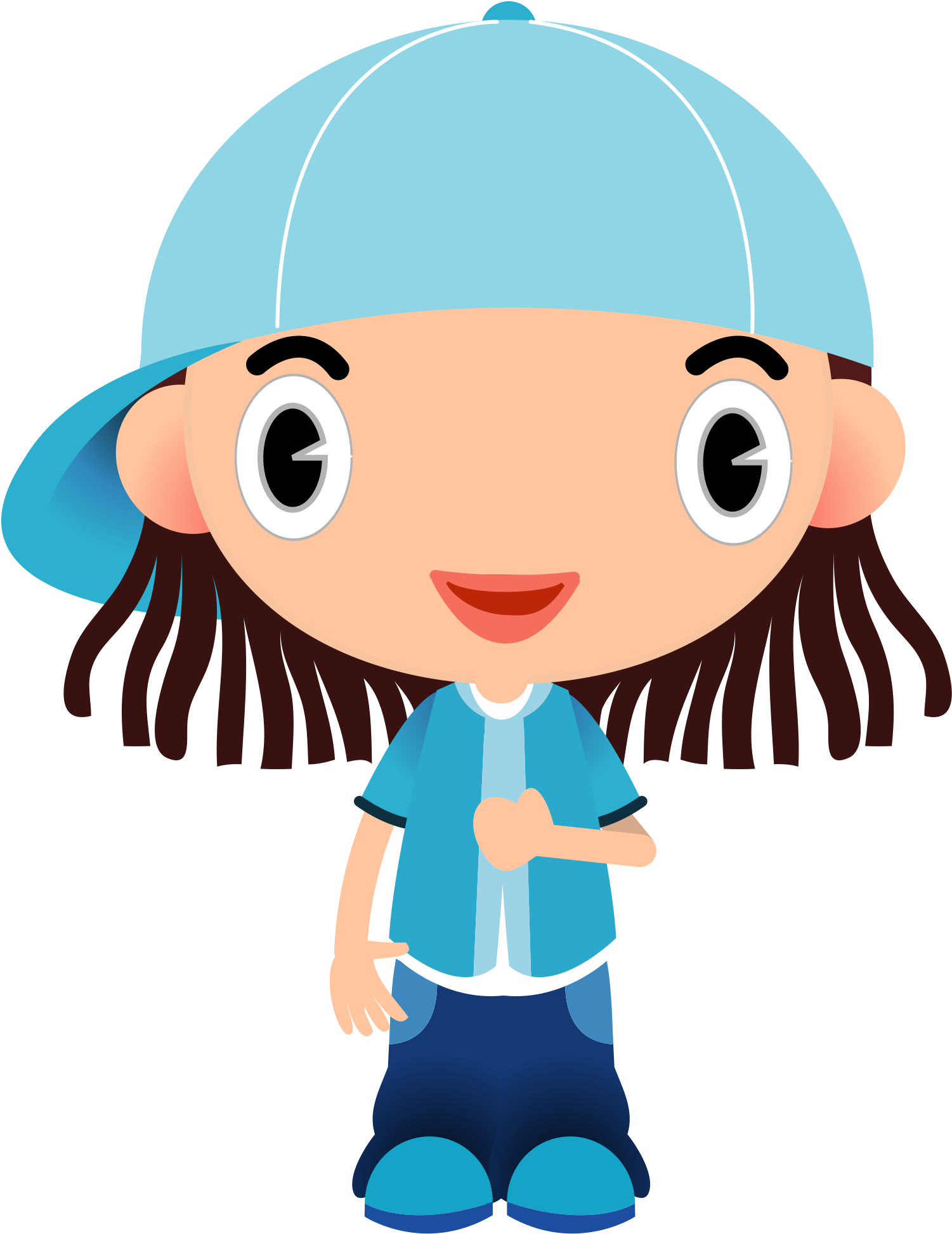 Big Image - Boy Cap Clipart (1697x2400)
