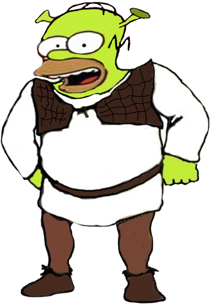 Shrek Vs Homer Simpson (782x990)