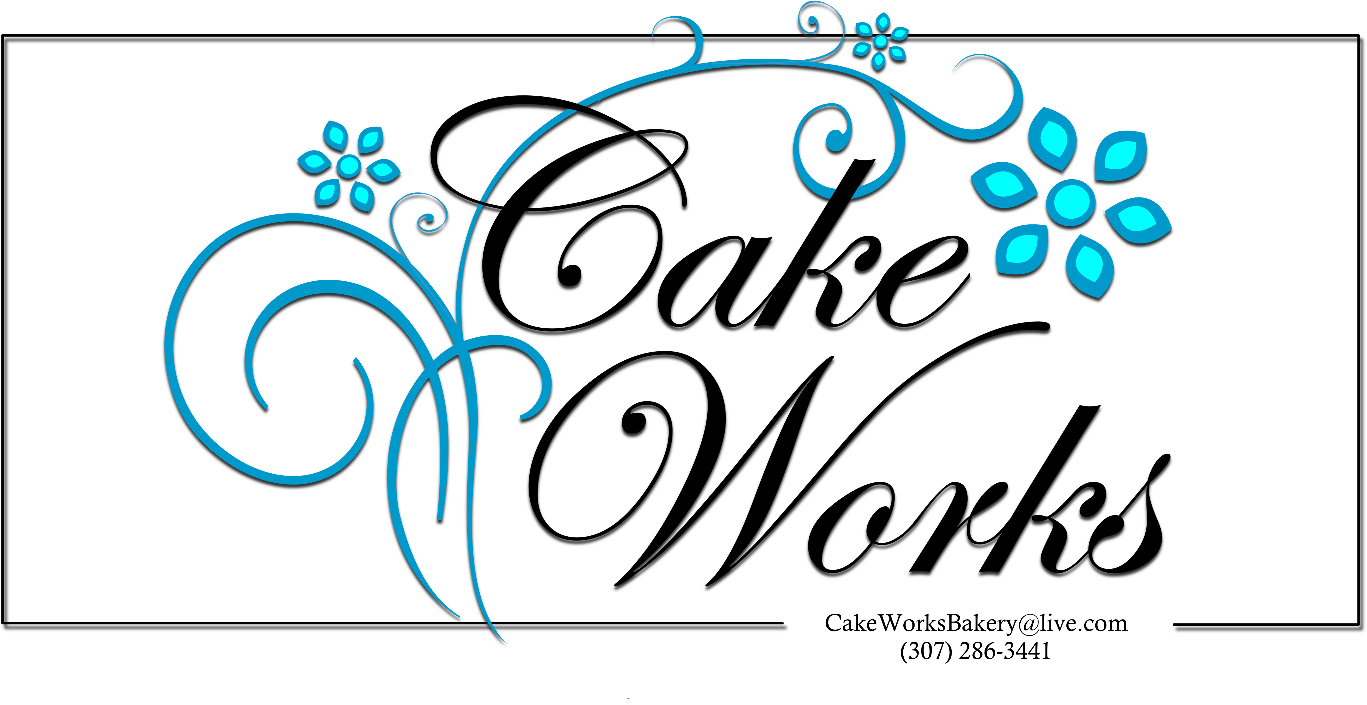 Cake Works Logo - Calligraphy (5000x2362)