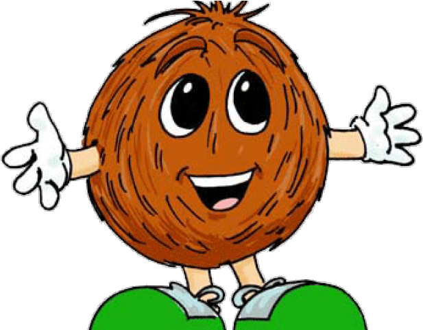 Crazy Clipart - Smiley Coconut (640x480)
