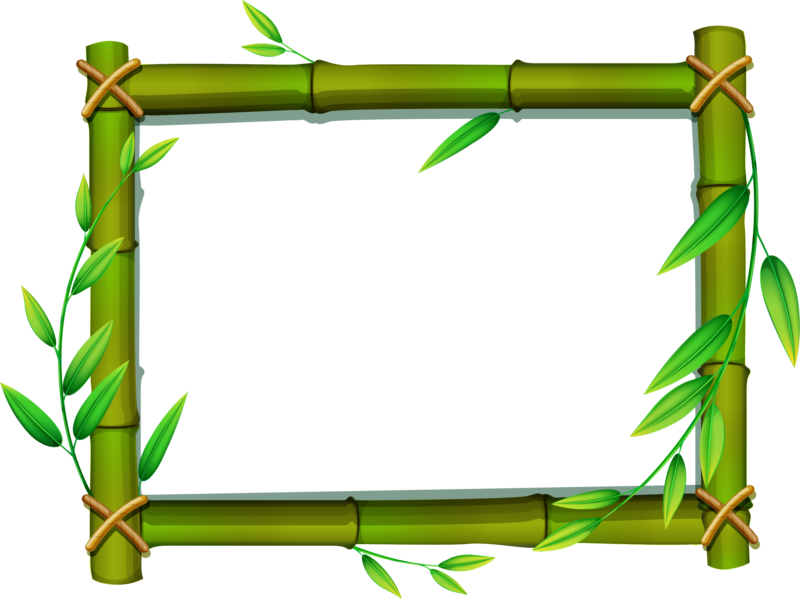 Picture Frames Bamboo Clip Art - Vector Graphics (2561x1918)