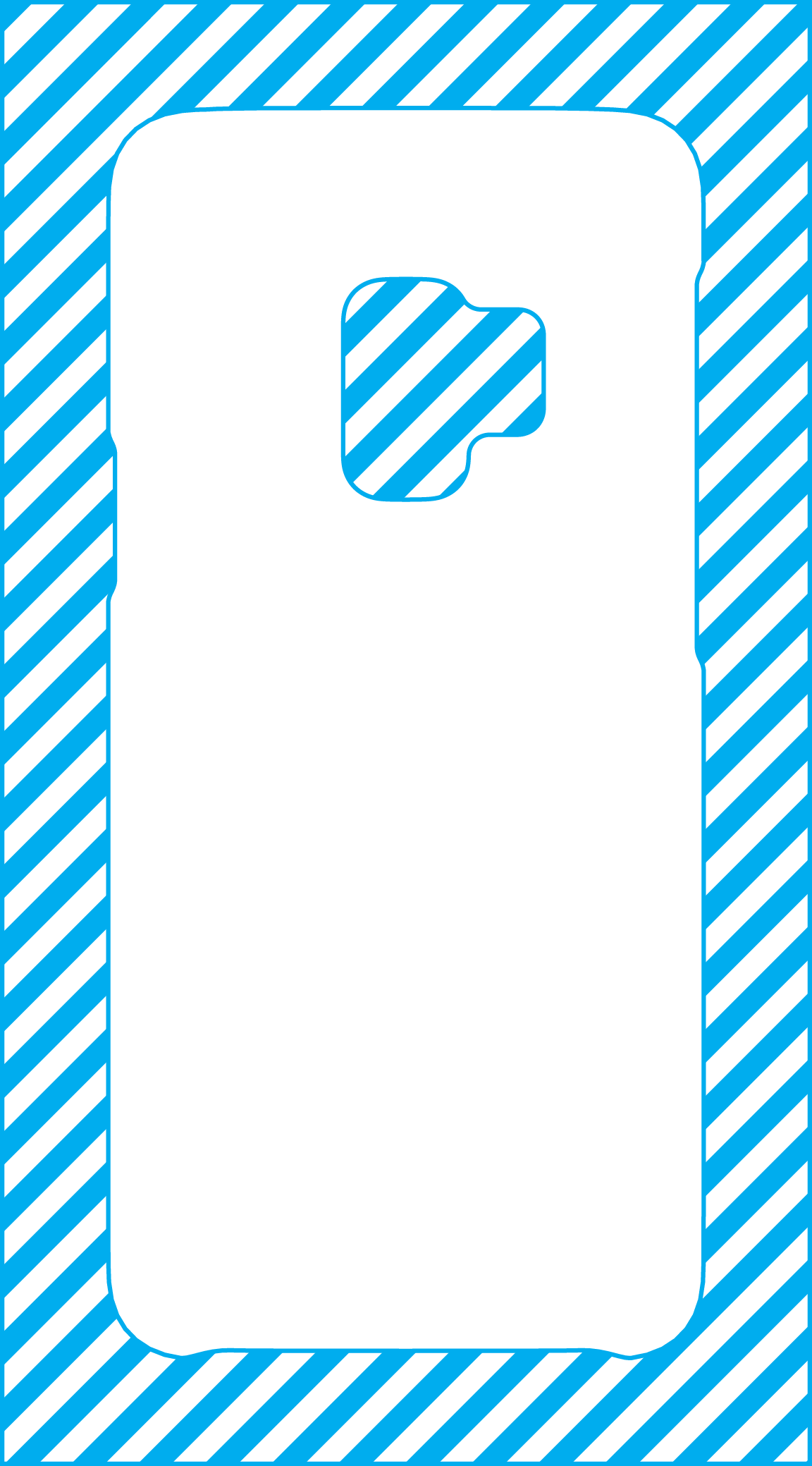 Galaxy - Printable Iphone 7 Plus Template (1152x2079)