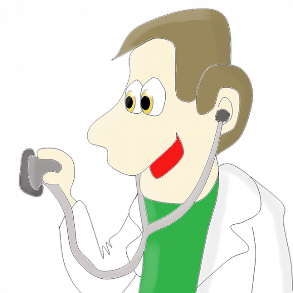 Check With Your Doctor - ภาพ ระบายสี รูป หมอ แพทย์ (580x580)