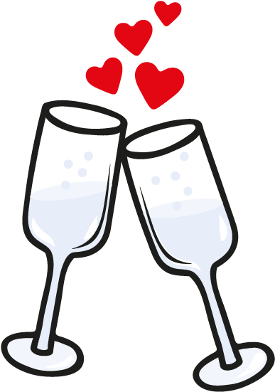 Add A Sticker - Champagne Stemware (626x626)
