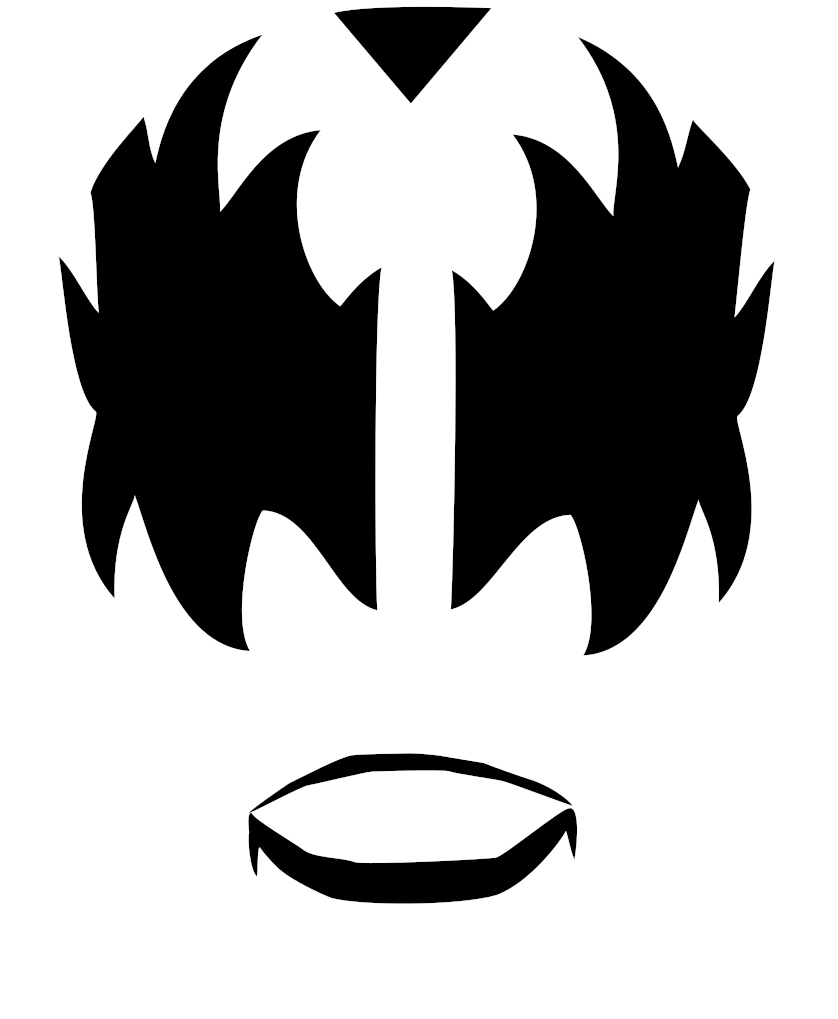 Kiss Devil Face - Kiss Face Paint (862x1024)