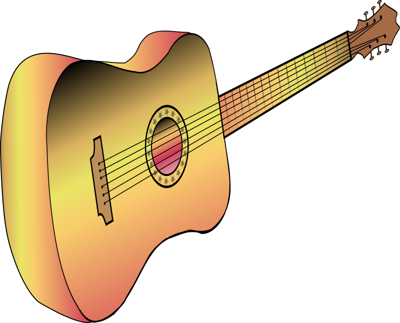 Medium Image - Guitar Clip Art (800x646)
