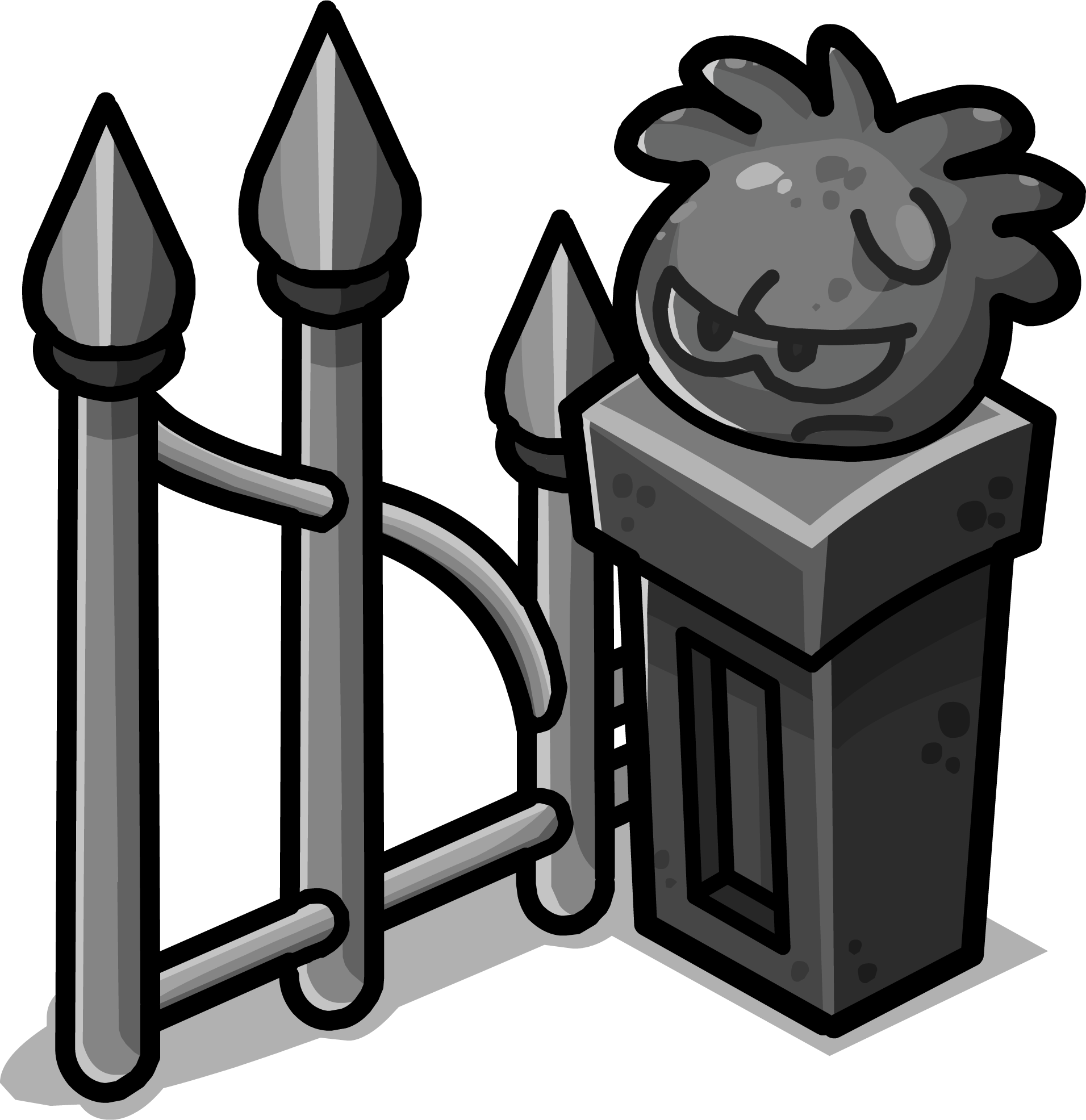 Graveyard Gate Sprite 001 - Graveyard Gate Sprite 001 (1912x1972)