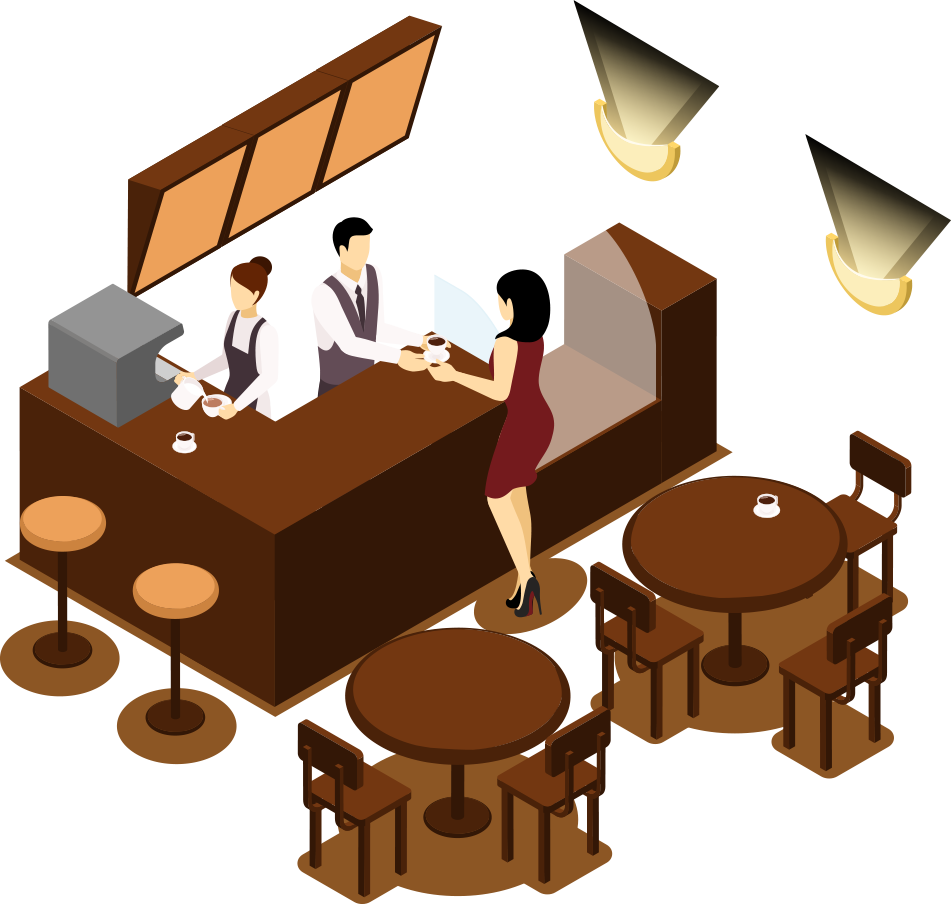 餐饮场景 - Vector Graphics (951x904)