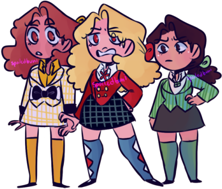 Heathers - Cartoon (500x500)
