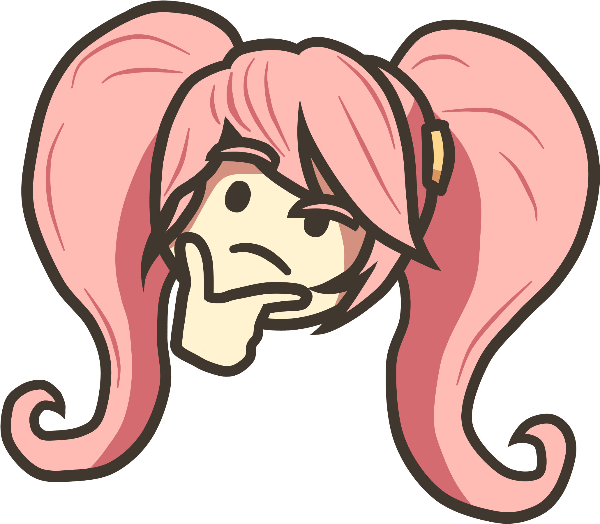 I Made A Mae Thinking Emote - Anime Thinking Emote (2059x2059)