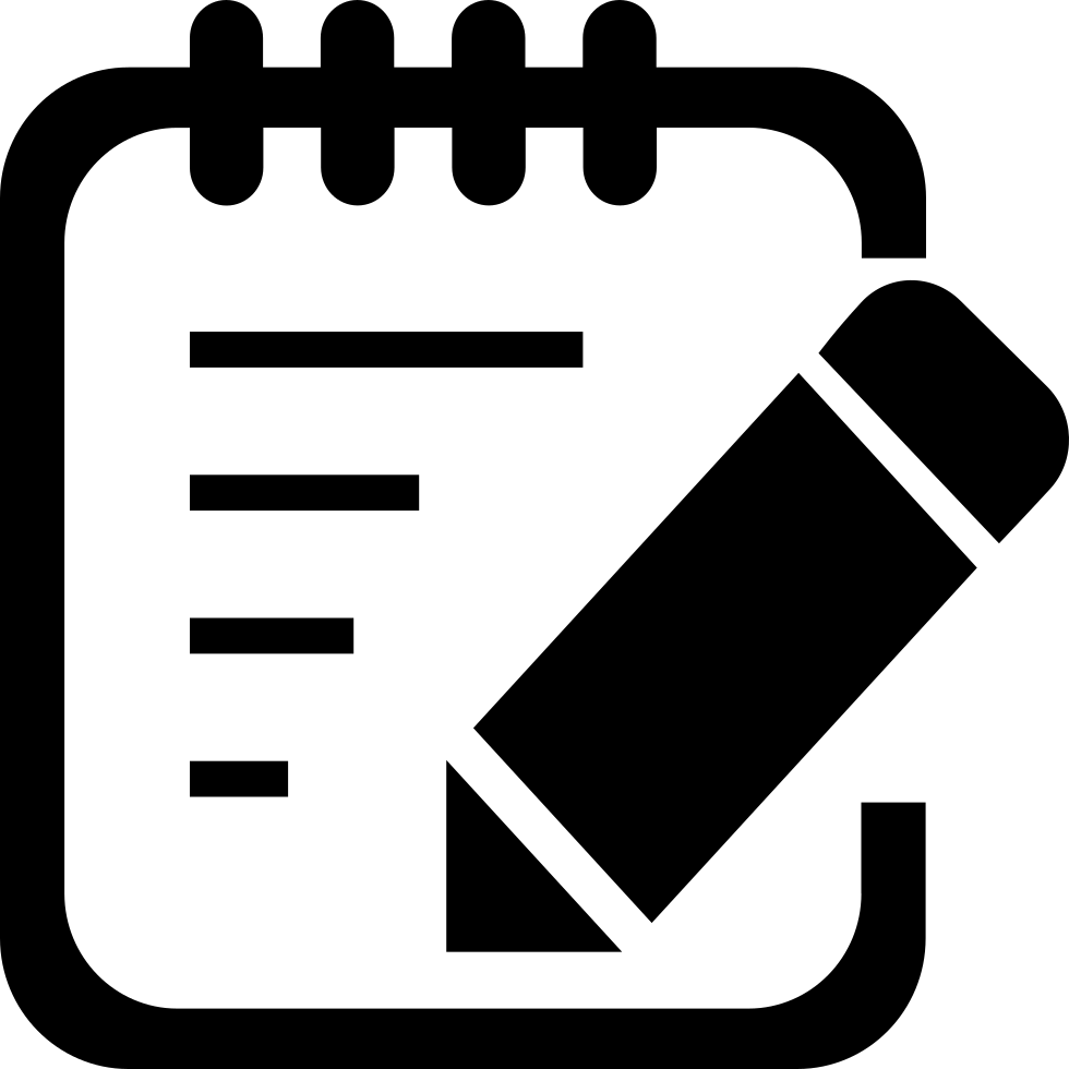 Maintenance Log Comments - Log Icon White (980x980)