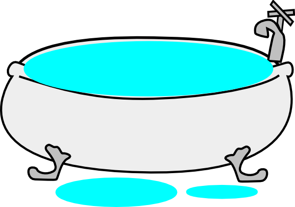 Bathtub Clip Art (600x422)