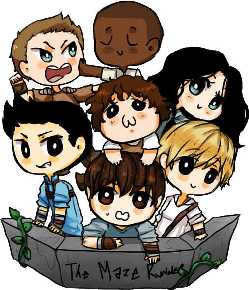 Welcome - Maze Runner Lockscreen Cartoon (600x686)