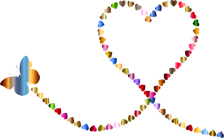 Medium Image - Butterfly Trail Heart (772x476)