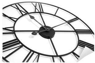 Wall Clock Isolated On White Background Showing Time - Time (400x400)