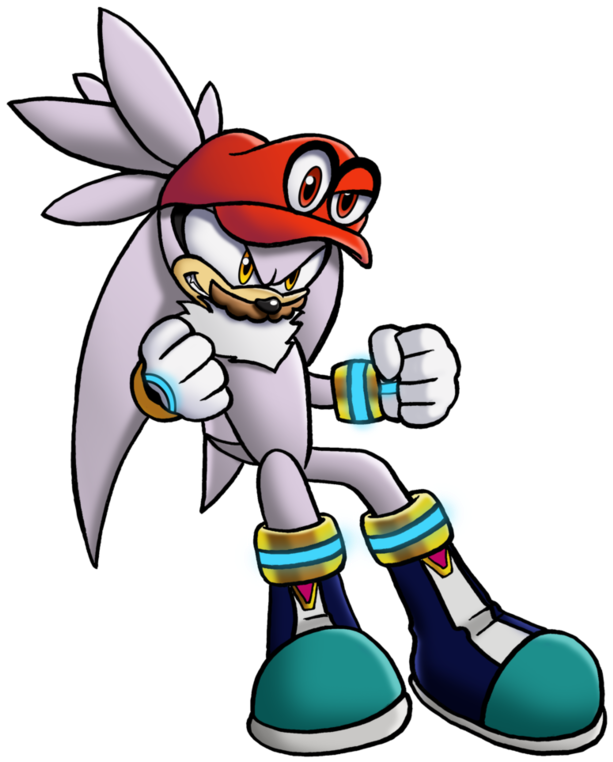 Super Mario Silver By X Silverlining X - Cartoon (810x986)