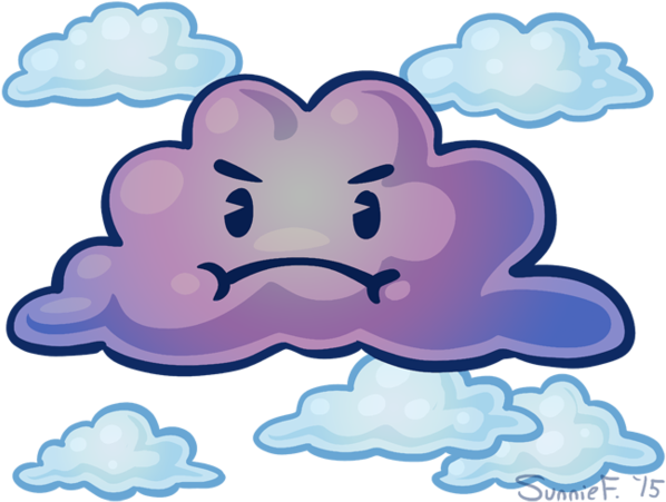 Lil' Mad Cloud By Sunnief - Notebook (600x463)