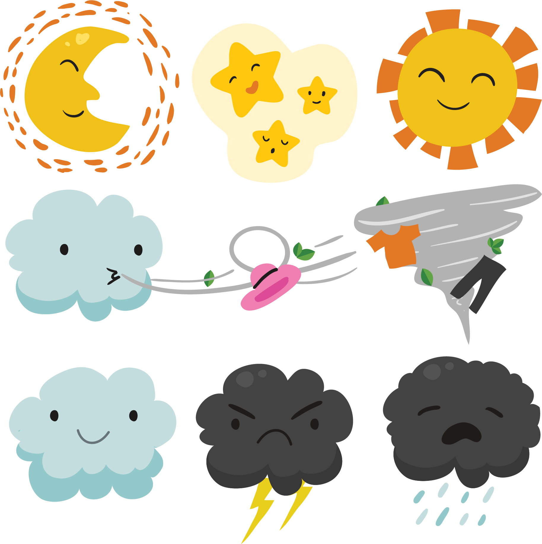 Weather Forecasting Euclidean Vector Wind - Cute Clouds (1828x1835)