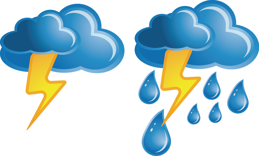 Weather Cloud Lightning Icon - Weather Cloud Lightning Icon (879x531)