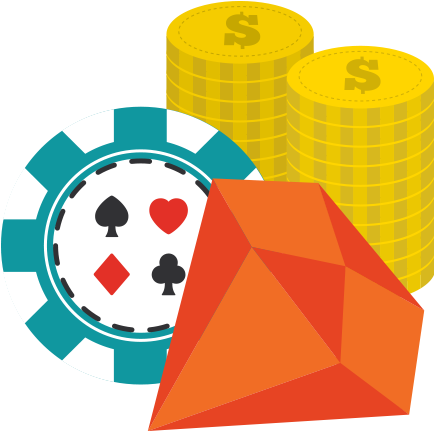 Casino Chips Illustration - Vector Graphics (465x448)