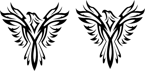 Phoenix Round Ornament (600x294)