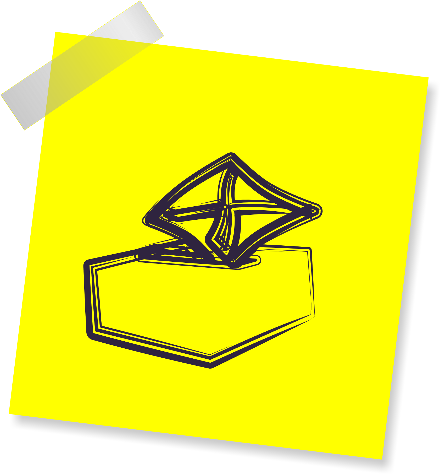 Mouse Computer Sign Icon Reminder Yellow Sticker - Conversation (2000x2000)