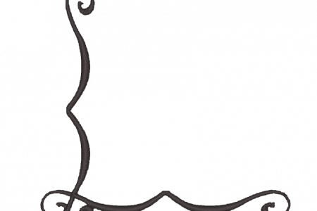 Scroll Clip Art - Simple Corner Border Design (450x300)