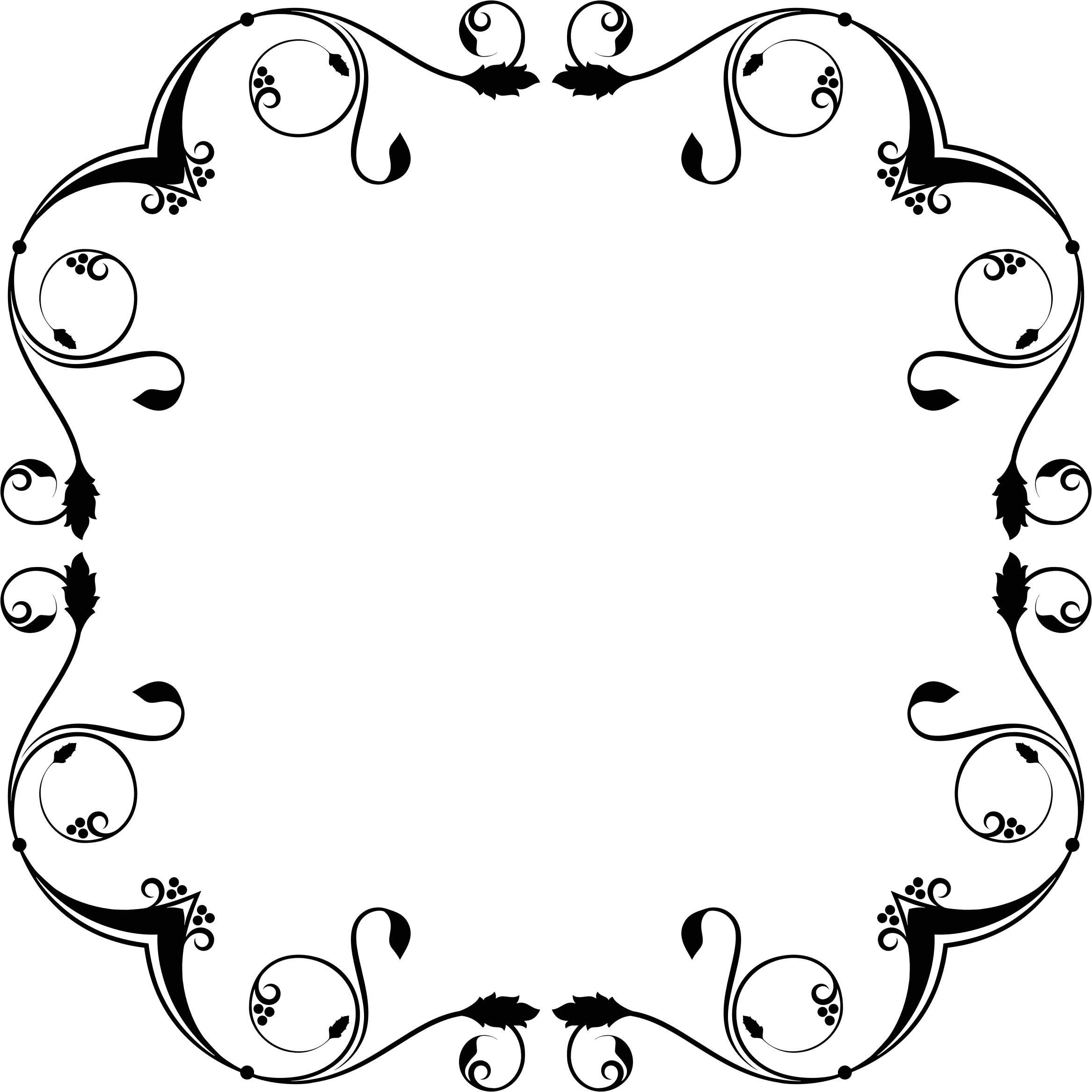 Flourish Frame Design - Portable Network Graphics (2334x2334)