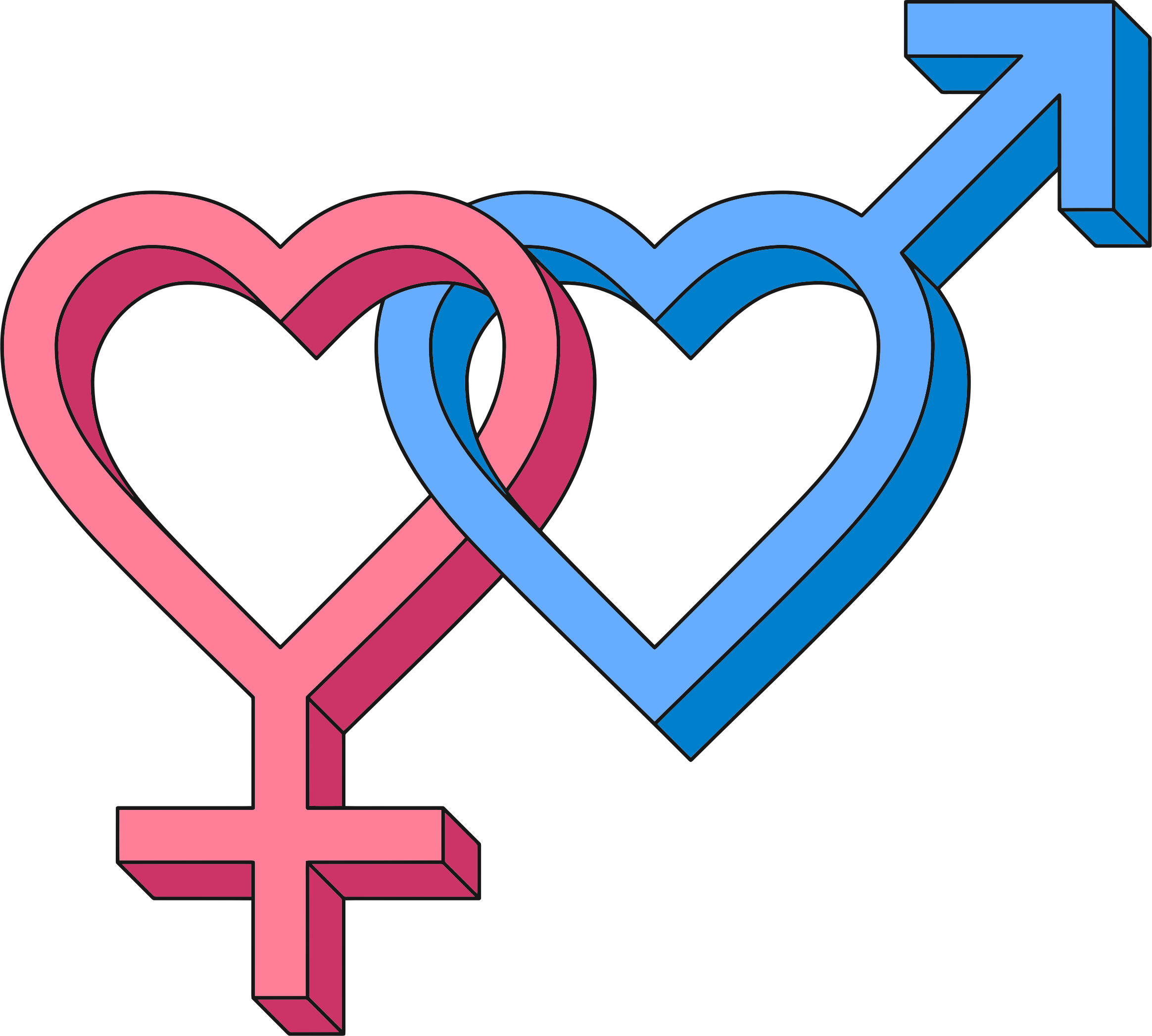 Medium Image - Hearts Symbols (2328x2094)