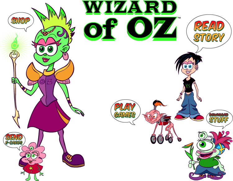 Wizard Of Oz - Cartoon (750x600)
