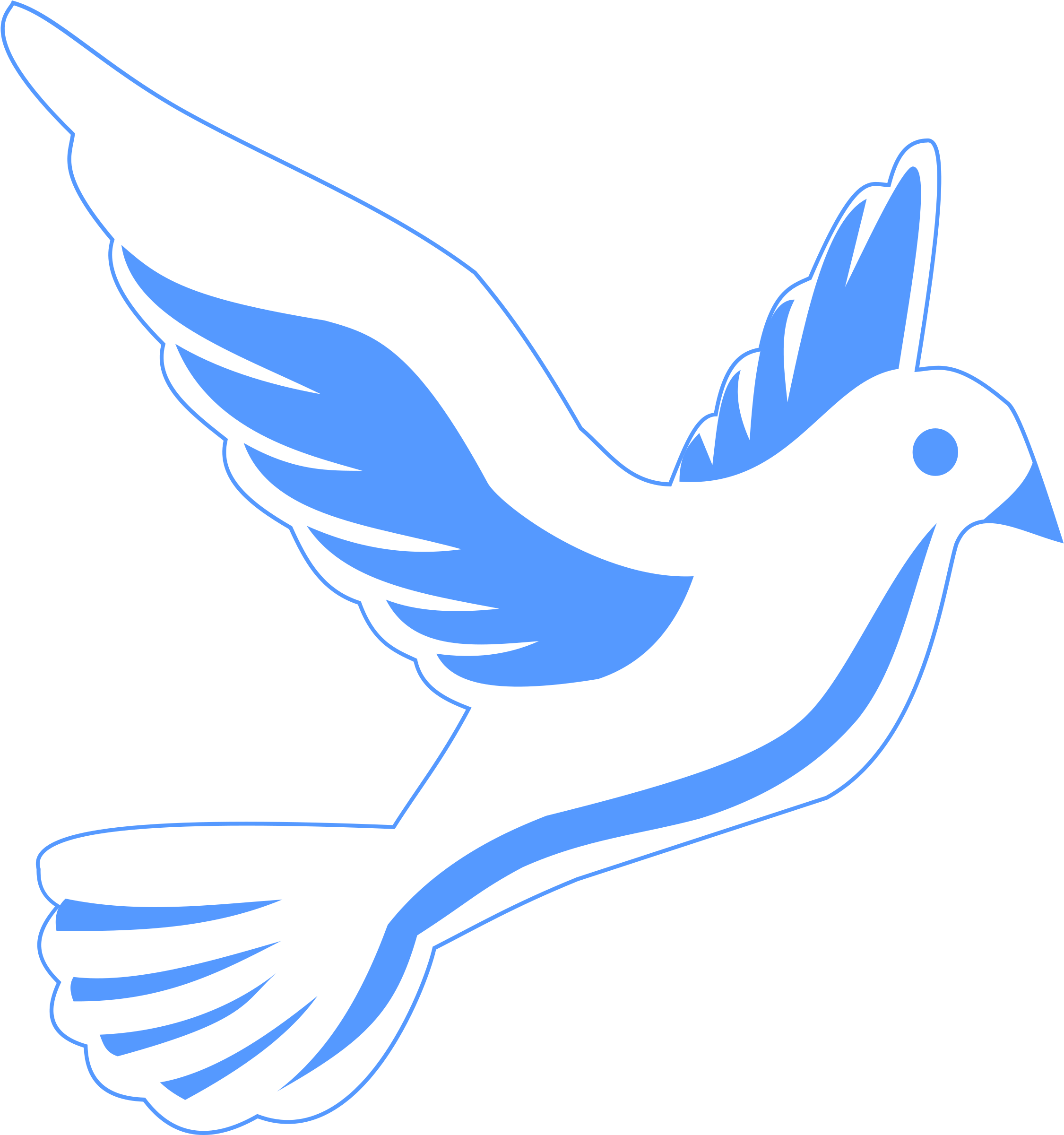 Clip Dessin Colombe De Deces (2765x2400)