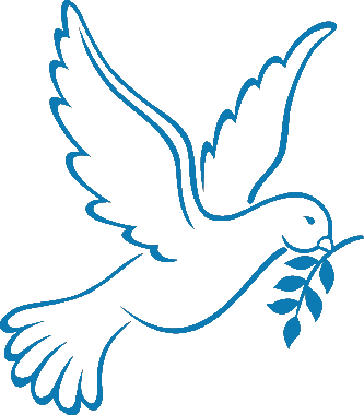Holy Week Schedule - Dove Drawing (333x380)