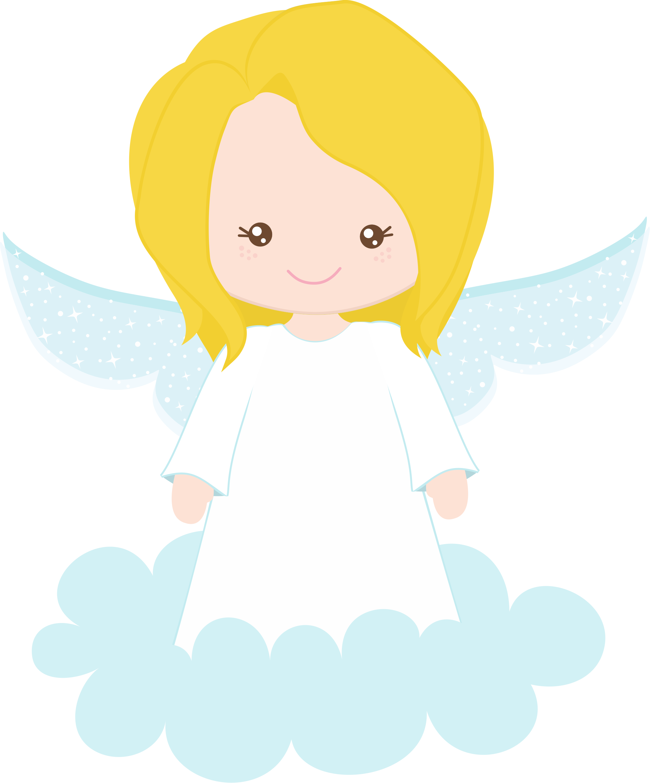 Angeles, Decoupage, Angels, Baptism, Children, Christmas, - Desenho Anjinha Png (2078x2501)