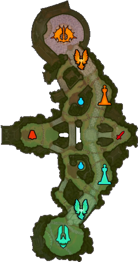 Joustv2 Minimap - Smite New Joust Map (600x600)