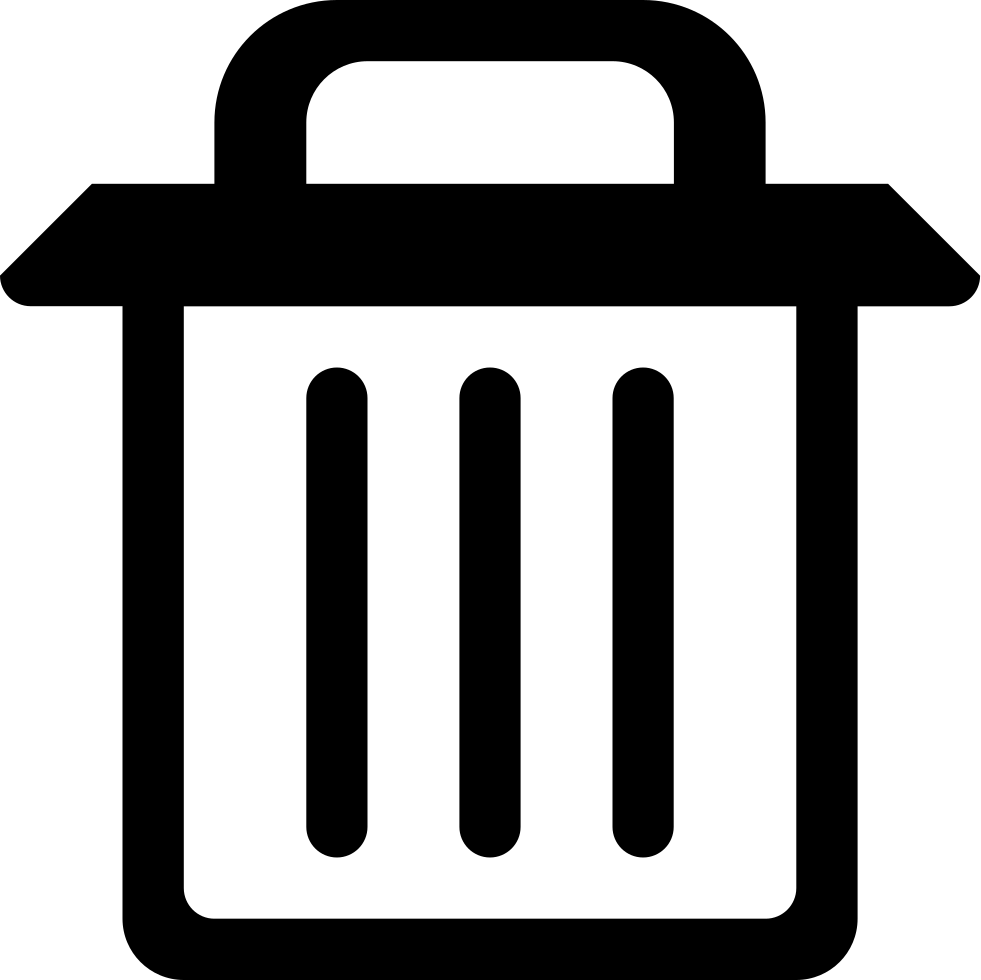 Trashcan Garbage Delete Remove Bin Uninstall Comments - Sign (981x980)