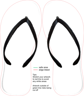 Flip Flop Sublimation Template (330x378)
