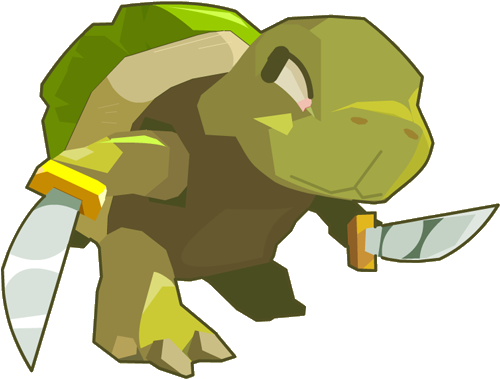 Green Turtle - Turtle Drawing Transparent Background (500x500)