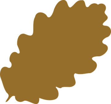 Oak, Leaf, Foliage, Greenery, Tree - Light Brown Clipart (360x340)